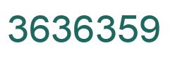 Número 3636359 imagen verde