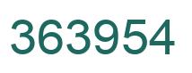 Number 363954 green image