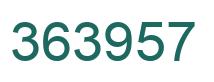 Number 363957 green image