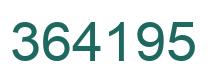 Number 364195 green image