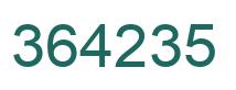 Number 364235 green image