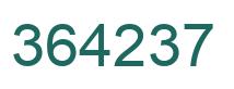 Number 364237 green image
