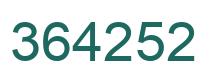 Número 364252 imagen verde