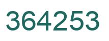 Número 364253 imagen verde