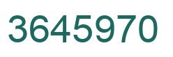 Número 3645970 imagen verde