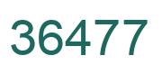 Number 36477 green image