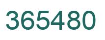 Number 365480 green image