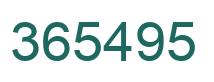 Number 365495 green image
