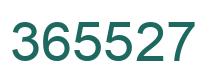 Number 365527 green image