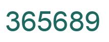 Número 365689 imagen verde