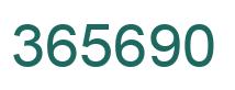 Número 365690 imagen verde