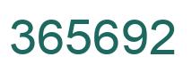 Número 365692 imagen verde
