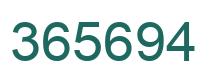 Número 365694 imagen verde