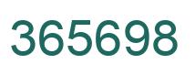 Número 365698 imagen verde