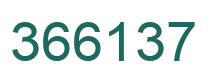 Number 366137 green image