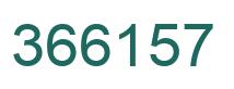 Number 366157 green image