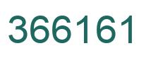 Number 366161 green image