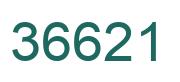 Number 36621 green image