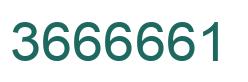 Número 3666661 imagen verde