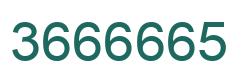 Número 3666665 imagen verde