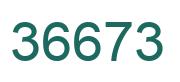 Zahl 36673 grün bild