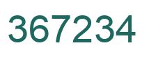 Número 367234 imagen verde
