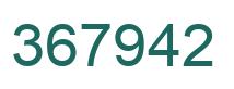 Number 367942 green image
