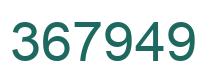 Number 367949 green image