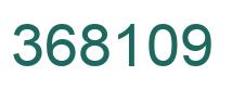 Number 368109 green image