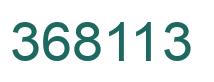 Number 368113 green image