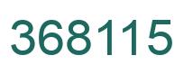 Number 368115 green image