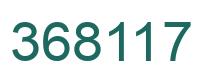 Number 368117 green image