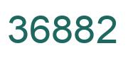 Number 36882 green image