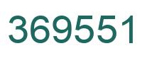 Number 369551 green image