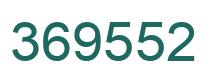Number 369552 green image