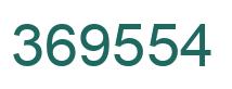 Number 369554 green image