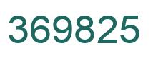 Número 369825 imagen verde