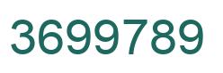 Número 3699789 imagen verde
