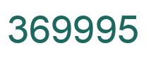 Number 369995 green image