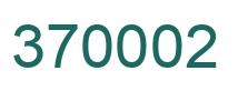 Number 370002 green image