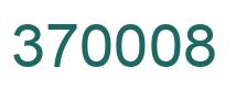 Number 370008 green image