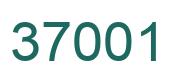 Number 37001 green image