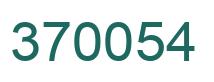 Number 370054 green image
