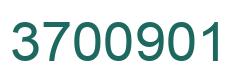 Number 3700901 green image