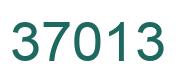 Número 37013 imagen verde