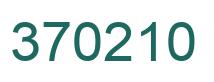Number 370210 green image