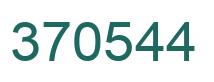 Number 370544 green image