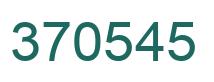 Número 370545 imagen verde