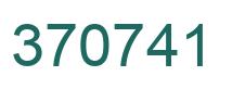 Number 370741 green image