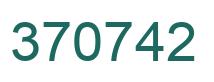 Number 370742 green image